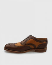 Load image into Gallery viewer, LOAKE TARANTULA BROWN-TAN GOOD YEAR WELTED BROGUE SHOES