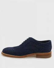 Load image into Gallery viewer, LOAKE RADLEY NAVY GOODYEAR WELTED SUEDE BROGUE SHOES