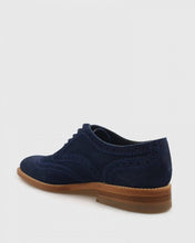 Load image into Gallery viewer, LOAKE RADLEY NAVY GOODYEAR WELTED SUEDE BROGUE SHOES