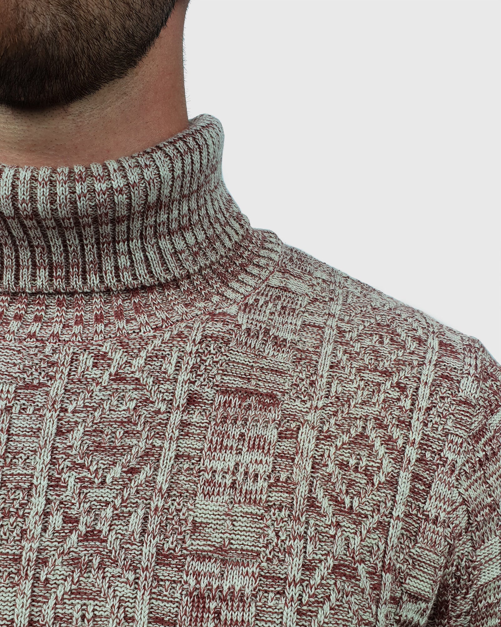 VINCENT & FRANKS W20200 RED ROLL NECK / POLO NECK