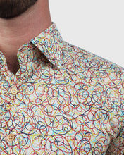 Load image into Gallery viewer, VINCENT & FRANKS S183638158A SWIRL LIBERTY PRINT SLIM SC SHIRT