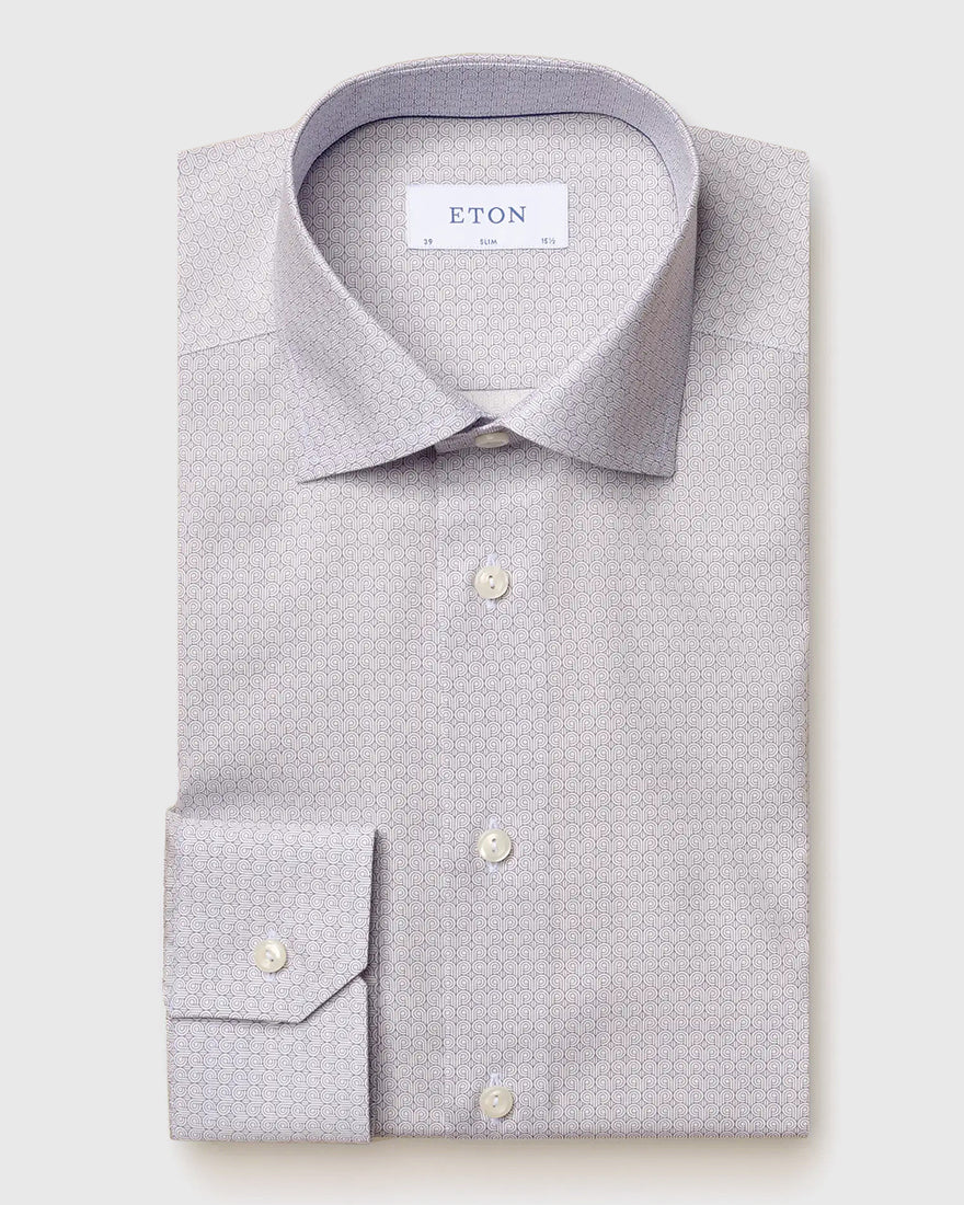 ETON 10000138127 BLUE SLIM SC SHIRT