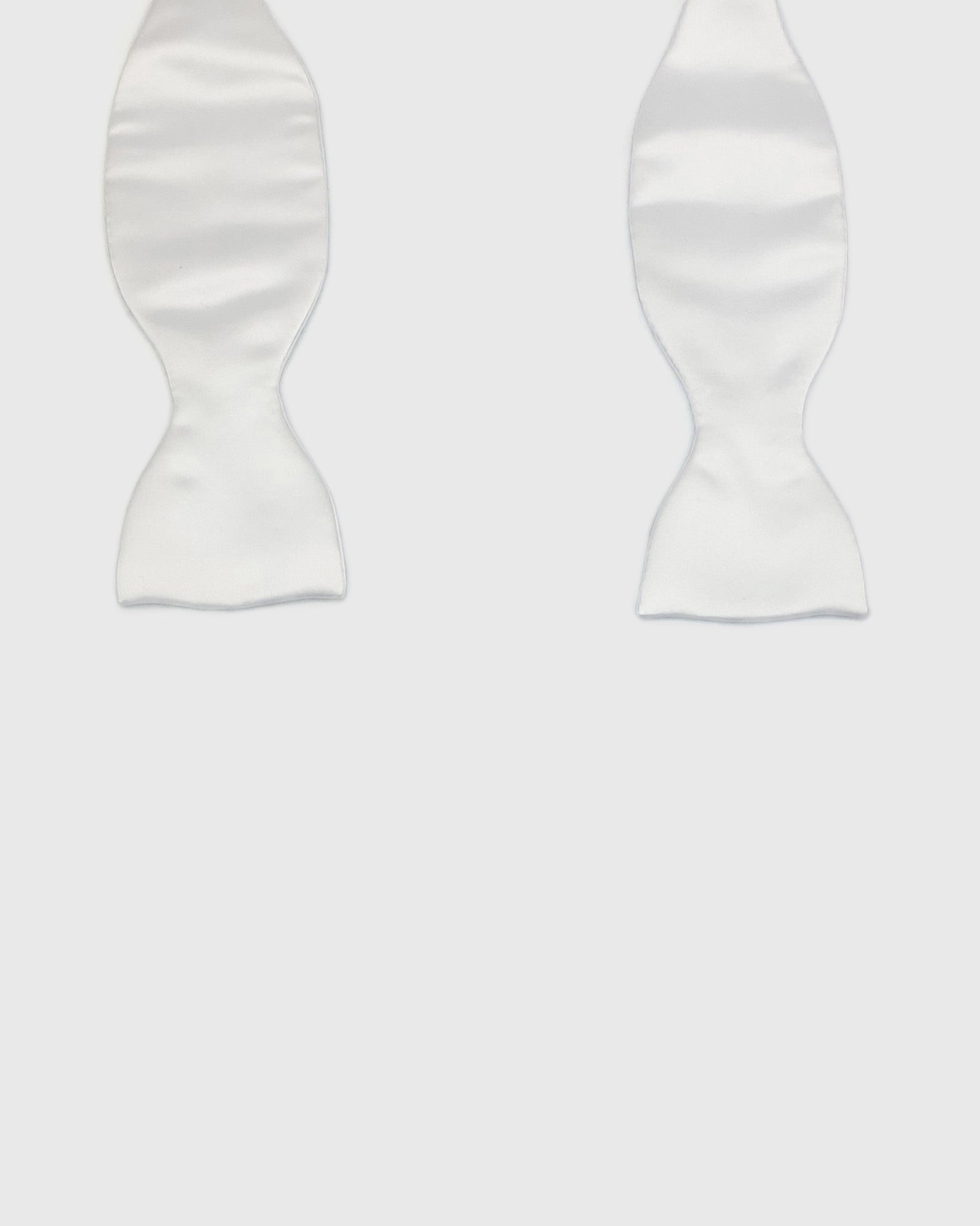FRANCESCO TOME TYOFT-2 SELF TIE PLAIN MILK SILK BOW