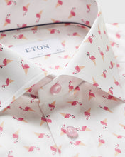 Load image into Gallery viewer, ETON 21477954453 WHITE-PINK SLIM SC SHIRT