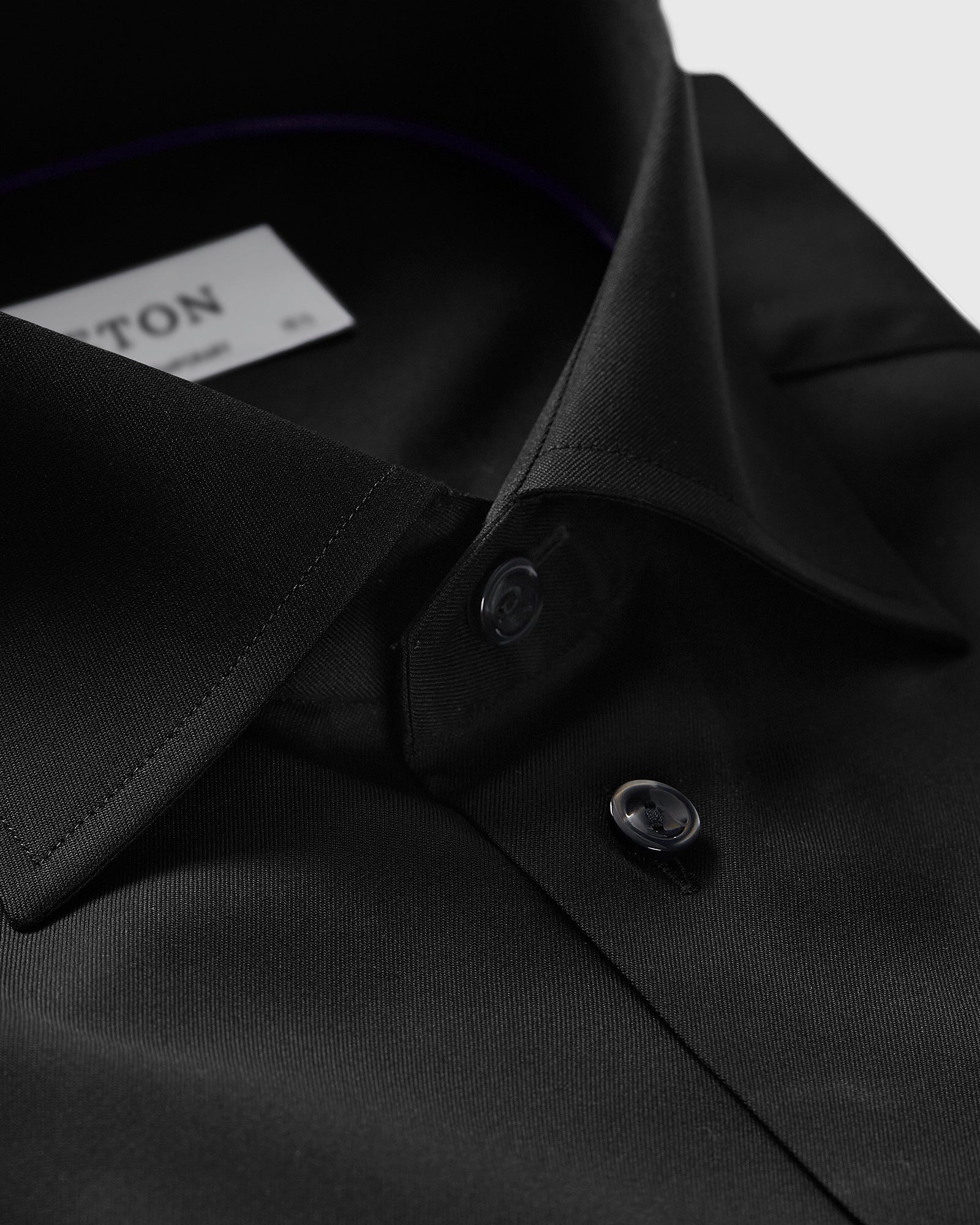 ETON 30007931118 BLACK SIGNATURE TWILL CONTEMPORARY SC SHIRT