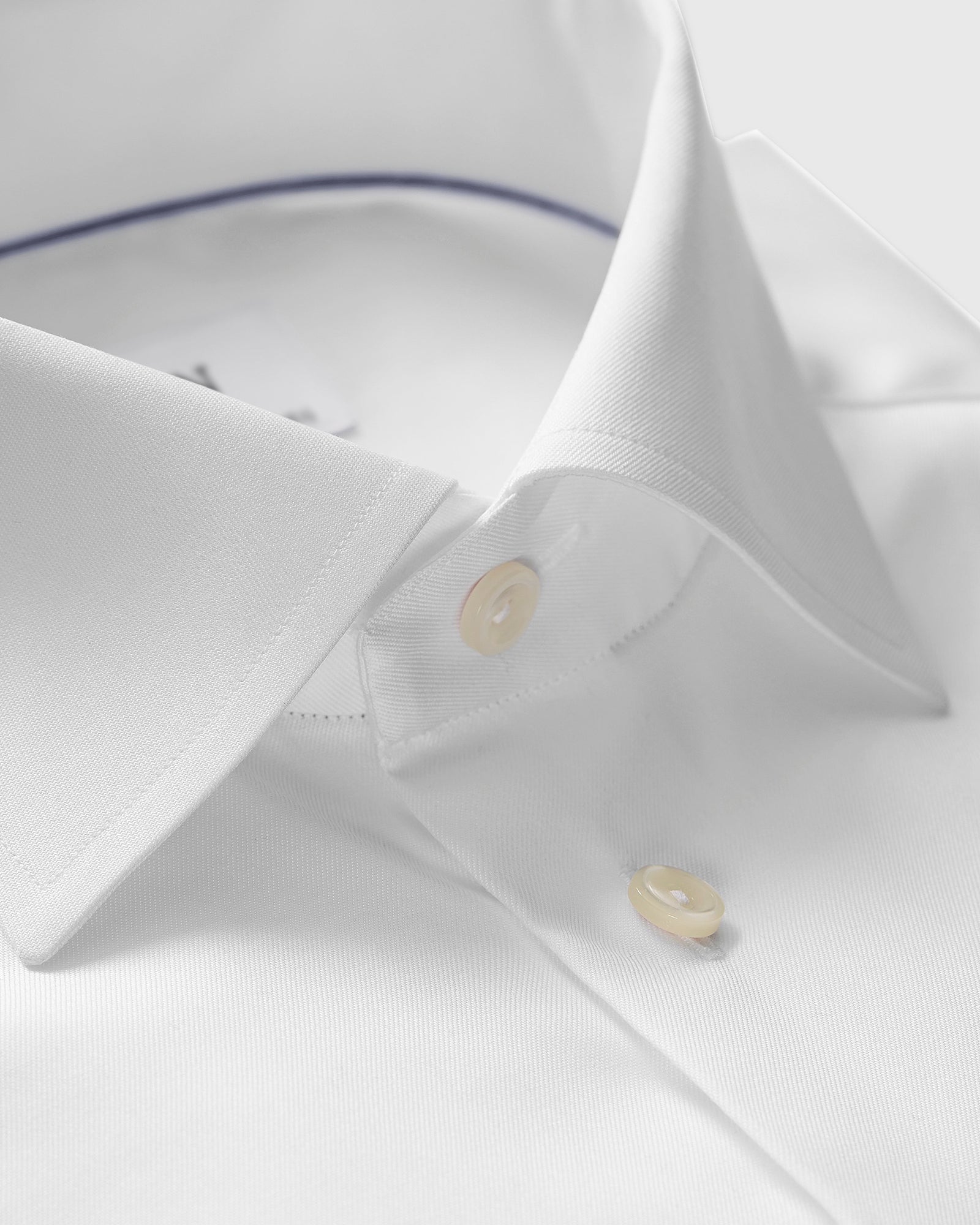 ETON 100012300 WHITE SIGNATURE TWILL FRENCH CUFF SHIRT