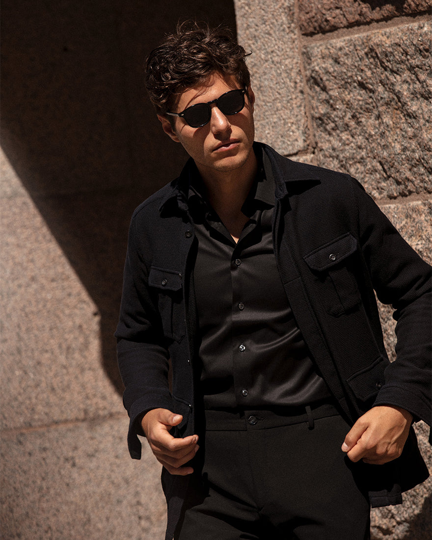 ETON 30007931118 BLACK SIGNATURE TWILL CONTEMPORARY SC SHIRT
