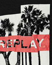 Load image into Gallery viewer, REPLAY M37362660 BLACK CREW T-SHIRT