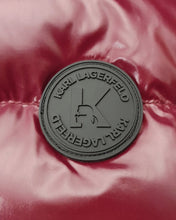 Load image into Gallery viewer, KARL LAGERFELD 505032-592532 WINE DUCK DOWN PUFFER JACKET