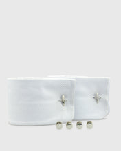 Load image into Gallery viewer, VINCENT & FRANKS VF41223S RHODIUM CUFFLINKS & STUD SET
