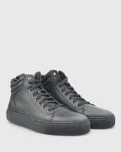 Load image into Gallery viewer, VINCENT & FRANKS VFW22HT1 BLACK HIGH-TOP LEATHER SNEAKER