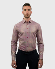 Load image into Gallery viewer, VINCENT & FRANKS S183638122A FUCHSIA LIBERTY PRINT SLIM SC SHIRT