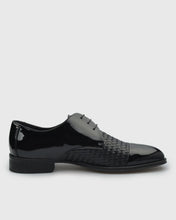 Load image into Gallery viewer, VINCENT & FRANKS VFS23 PATENT BLACK DERBY SHOE