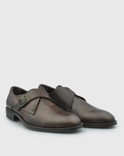 Load image into Gallery viewer, VINCENT & FRANKS VFS22 DEER LEATHER BROWN MONK STRAP