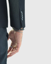 Load image into Gallery viewer, KARL LAGERFELD 524030 BLACK HERRINGBONE BLAZER