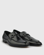 Load image into Gallery viewer, VINCENT & FRANKS VFS21 BLACK PERFORATED PATENT LOAFER