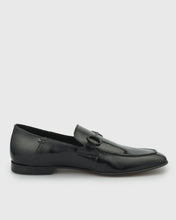 Load image into Gallery viewer, VINCENT & FRANKS VFS21 BLACK PERFORATED PATENT LOAFER