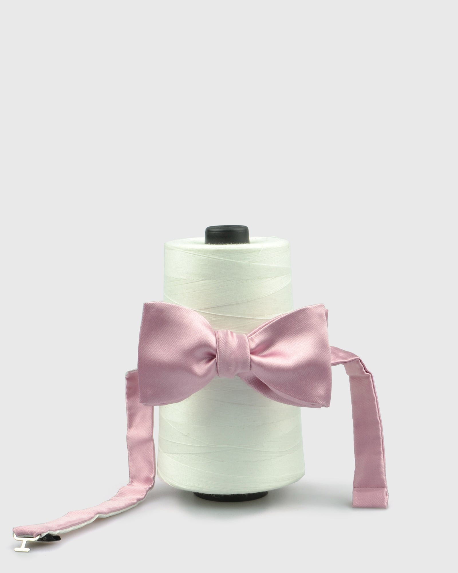 FRANCESCO TOME TYOFT-19 SELF TIE PLAIN PINK SILK BOW