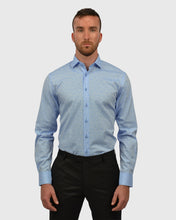 Load image into Gallery viewer, VINCENT & FRANKS S194S6720-03 BLUE JACQUARD SLIM SC SHIRT