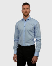 Load image into Gallery viewer, VINCENT & FRANKS S194S6720-03 BLUE JACQUARD SLIM SC SHIRT