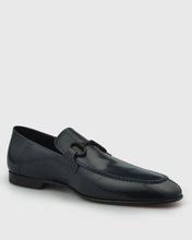 Load image into Gallery viewer, VINCENT & FRANKS VFS21 NAVY PERFORATED PATENT LOAFER