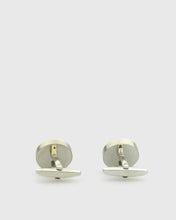 Load image into Gallery viewer, VINCENT & FRANKS VF24219GRN RHODIUM CUFFLINKS