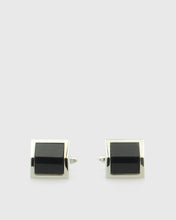 Load image into Gallery viewer, VINCENT & FRANKS VF22730SQ BLACK CUFFLINKS