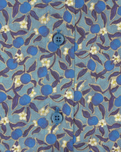 Load image into Gallery viewer, VINCENT & FRANKS S193639202B TURQ LIBERTY PRINT SLIM SC SHIRT