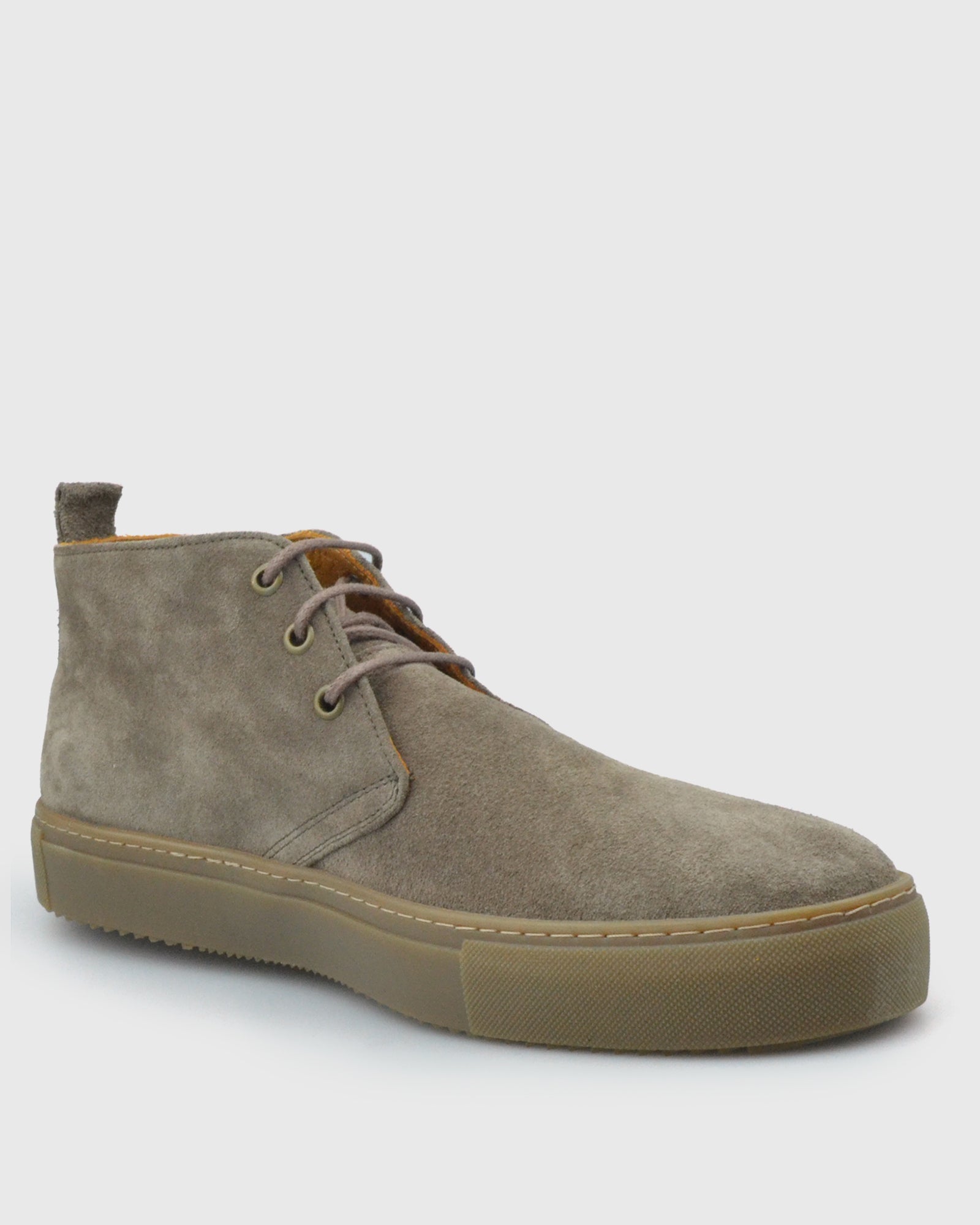 VINCENT & FRANKS VFW22 SUEDE TAUPE HIGH-TOP BOOT