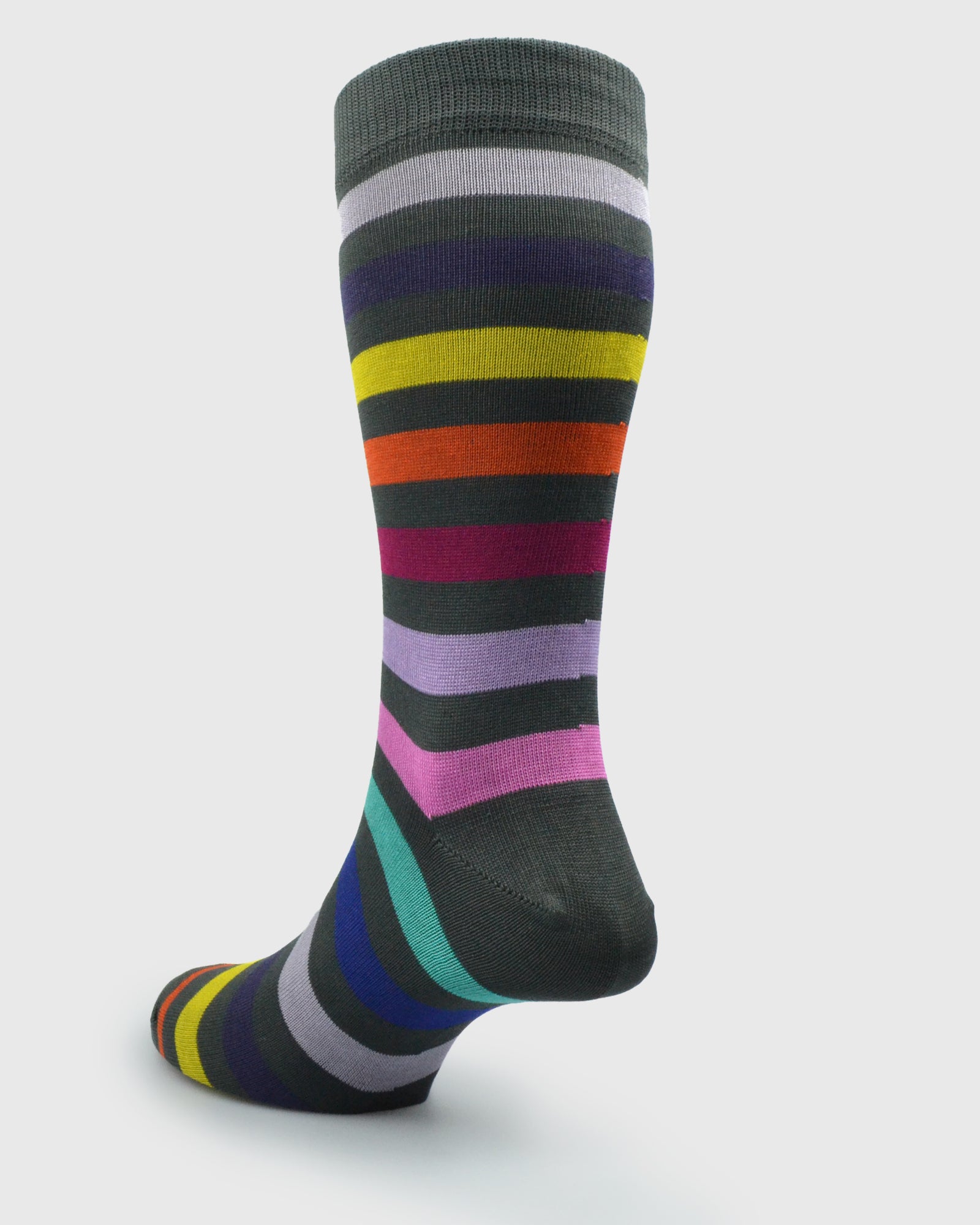 VISCONTI VISC-S22 STRIPE CHARCOAL SOCKS