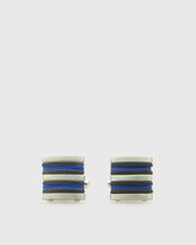 Load image into Gallery viewer, VINCENT & FRANKS VF28204SS BLUE-BLACK CUFFLINKS