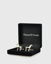 Load image into Gallery viewer, VINCENT & FRANKS VF20613RO RHODIUM CUFFLINKS