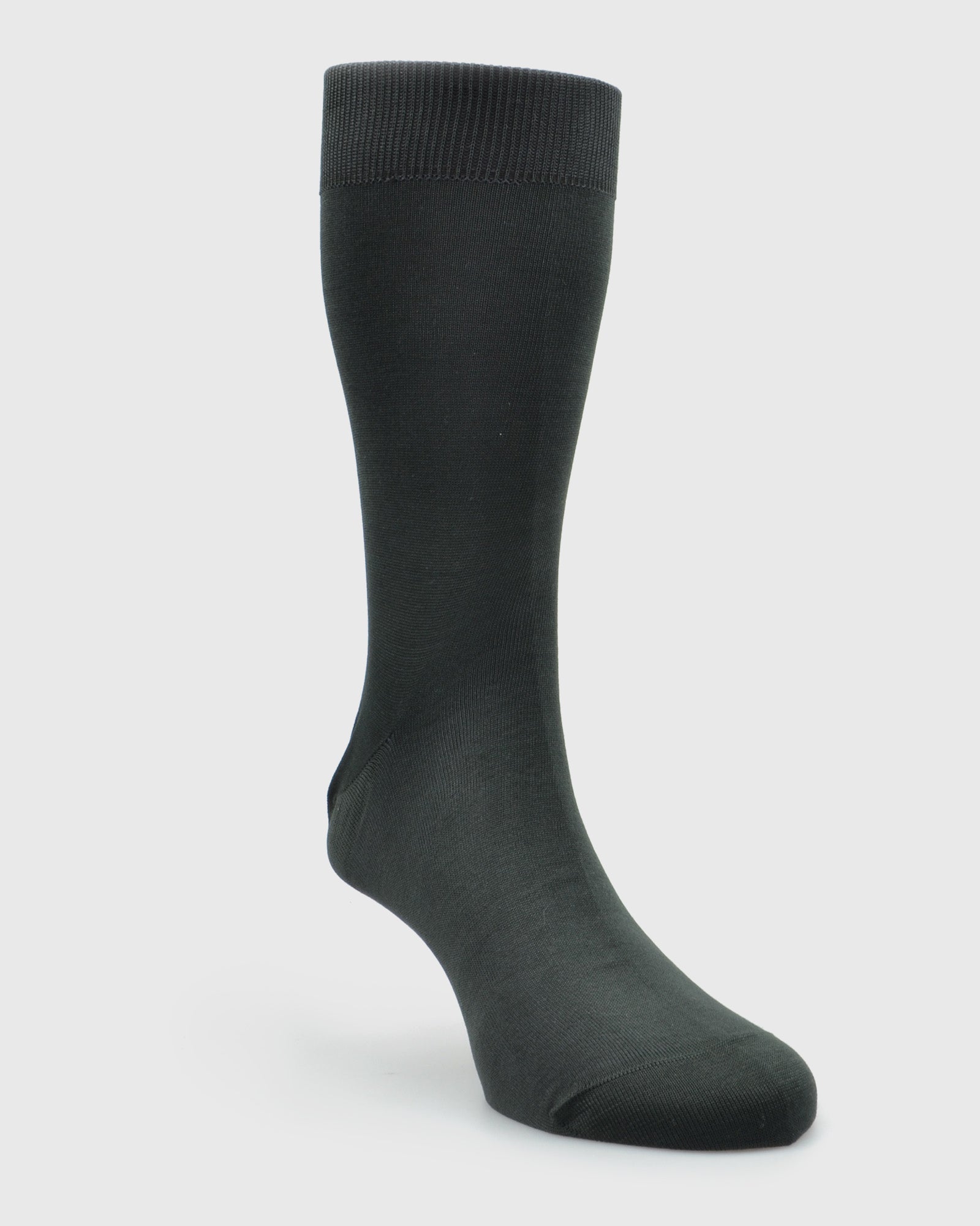 VISCONTI A590V PLAIN CHARCOAL SOCKS