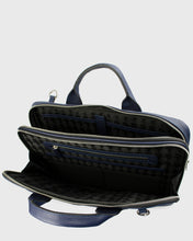 Load image into Gallery viewer, KARL LAGERFELD 8159025-660 CALF LEATHER NAVY LAPTOP BAG
