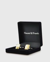 Load image into Gallery viewer, VINCENT & FRANKS VF23170M YELLOW MOP CUFFLINKS