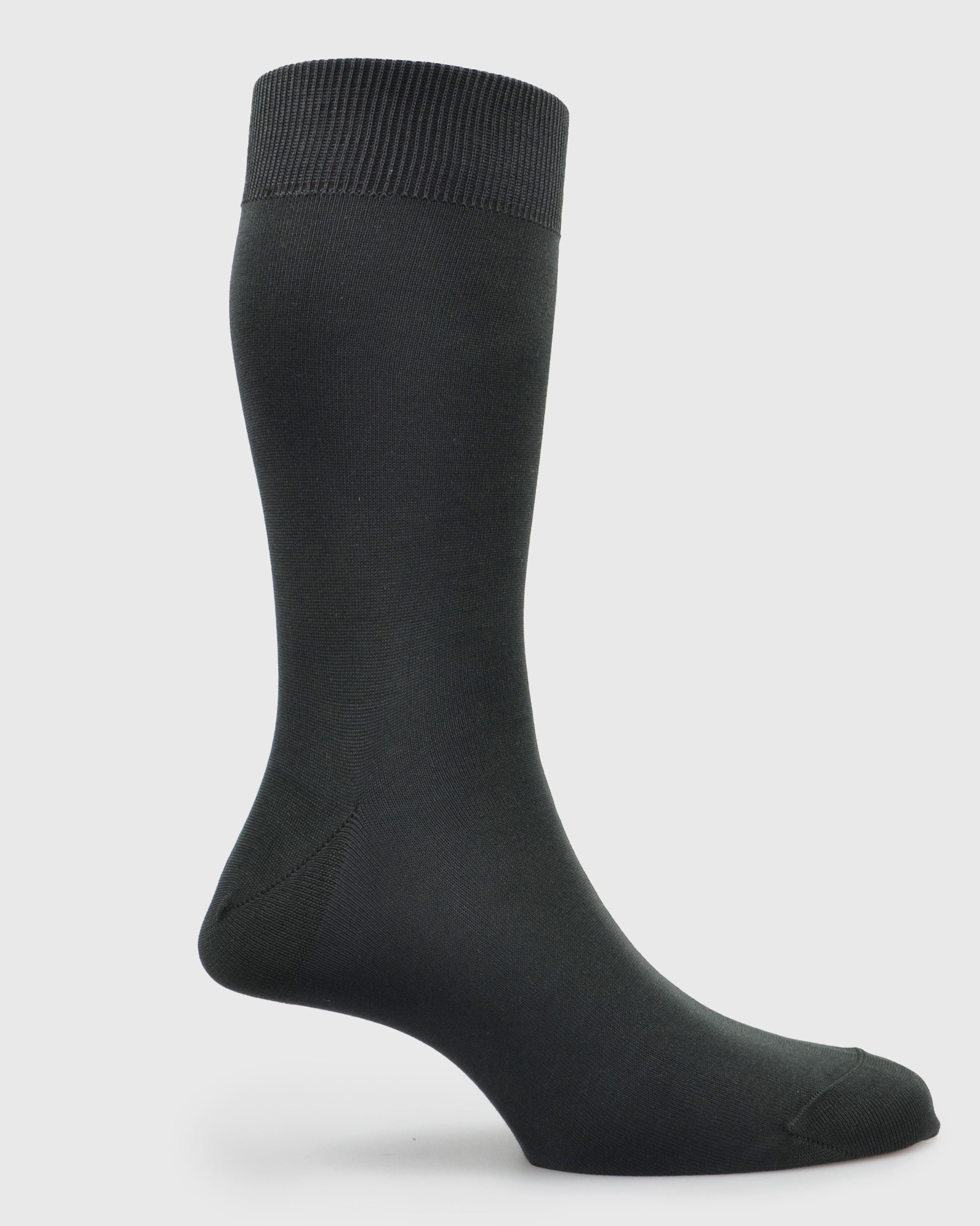 VISCONTI A590V PLAIN CHARCOAL SOCKS