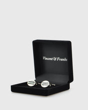 Load image into Gallery viewer, VINCENT & FRANKS VF23117M ONYX & MOP CUFFLINKS