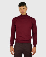 Load image into Gallery viewer, VISCONTI W23R WINE WOOL ROLL NECK / POLO NECK