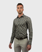 Load image into Gallery viewer, VINCENT & FRANKS S193638029D BLACK LIBERTY PRINT SLIM SC SHIRT