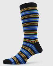 Load image into Gallery viewer, PANTHERELLA 535446 COBALT MULTI STRIPE SOCKS