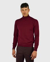 Load image into Gallery viewer, VISCONTI W23R WINE WOOL ROLL NECK / POLO NECK