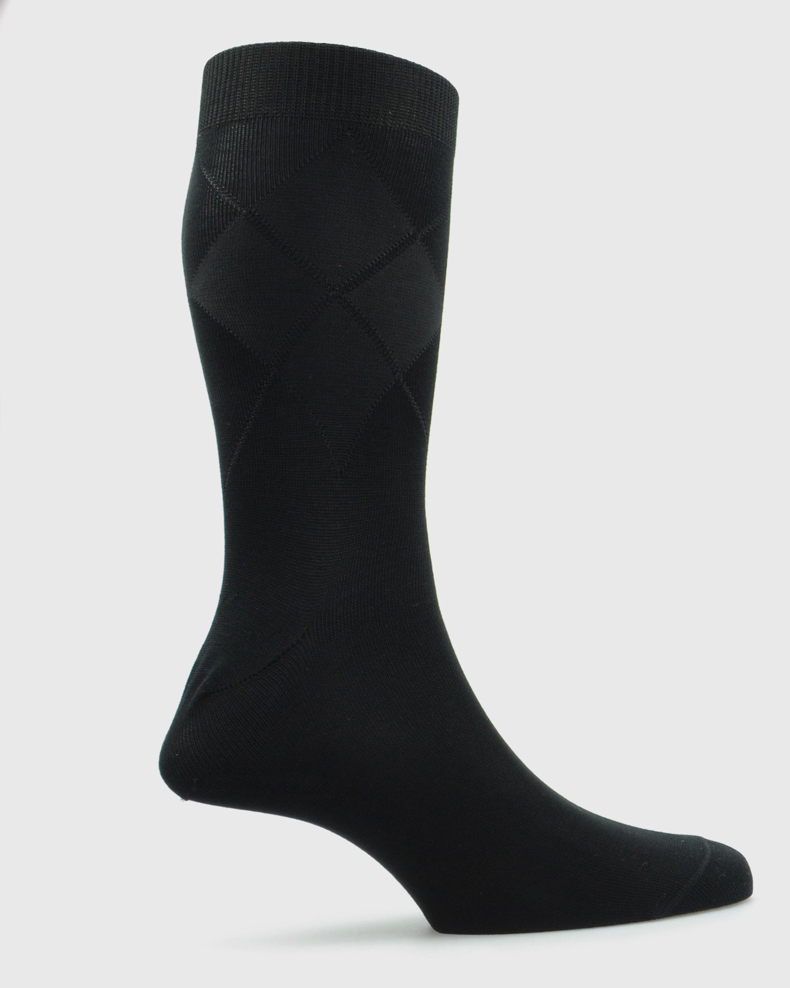 VISCONTI A238V TEXTURED BLACK SOCKS