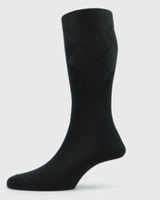 Load image into Gallery viewer, VISCONTI A238V TEXTURED BLACK SOCKS