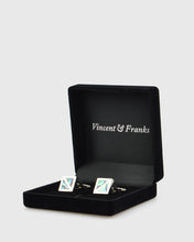 Load image into Gallery viewer, VINCENT & FRANKS VF23160A ABALONE CUFFLINKS