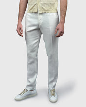 Load image into Gallery viewer, VINCENT & FRANKS S197641 SLIM WHITE LINEN TROUSER