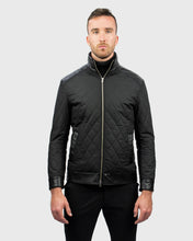Load image into Gallery viewer, VINCENT & FRANKS W19VFQLT QUILTED BLACK BIKER JACKET