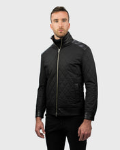 Load image into Gallery viewer, VINCENT & FRANKS W19VFQLT QUILTED BLACK BIKER JACKET