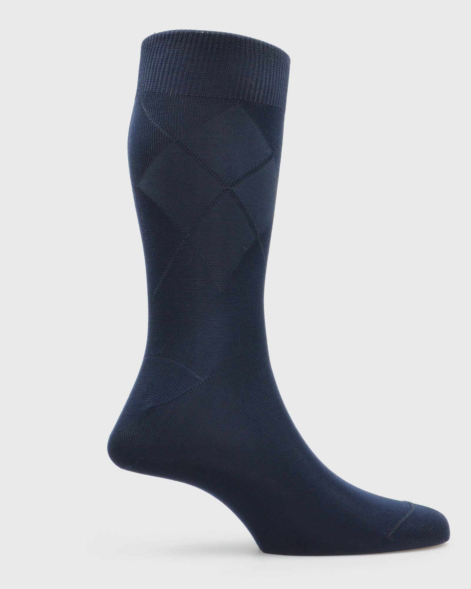 VISCONTI A238V TEXTURED NAVY SOCKS