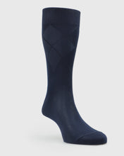 Load image into Gallery viewer, VISCONTI A238V TEXTURED NAVY SOCKS