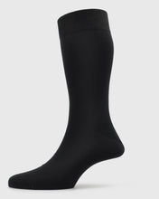 Load image into Gallery viewer, VISCONTI A590V PLAIN BLACK SOCKS